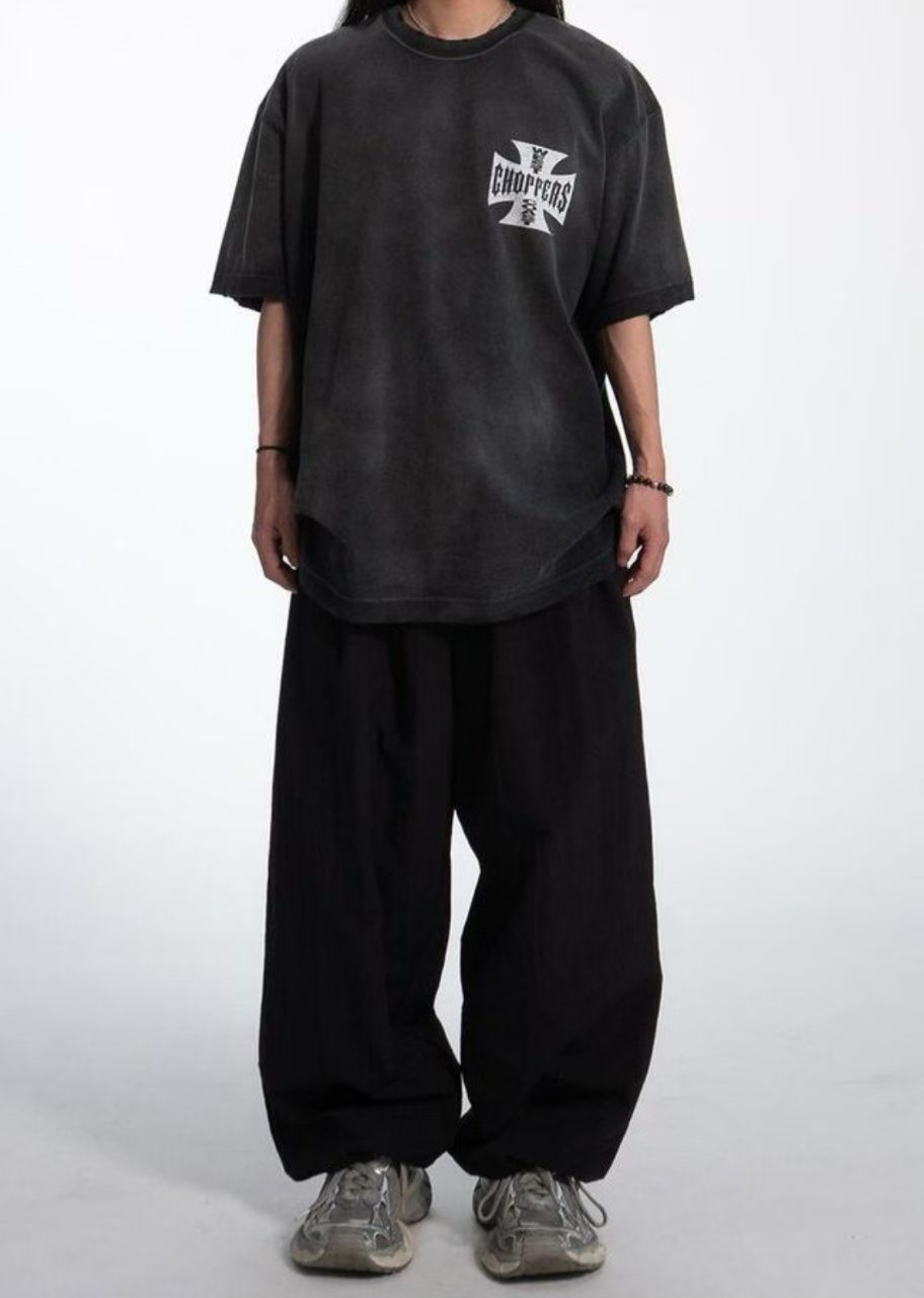 West Coast Choppers Long Beach Archive Vintage Washed Tee Black
