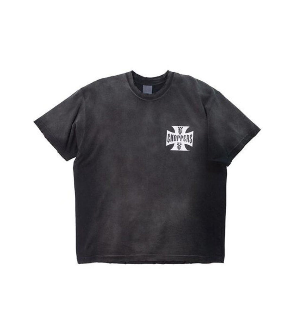West Coast Choppers Long Beach Archive Vintage Washed Tee Black
