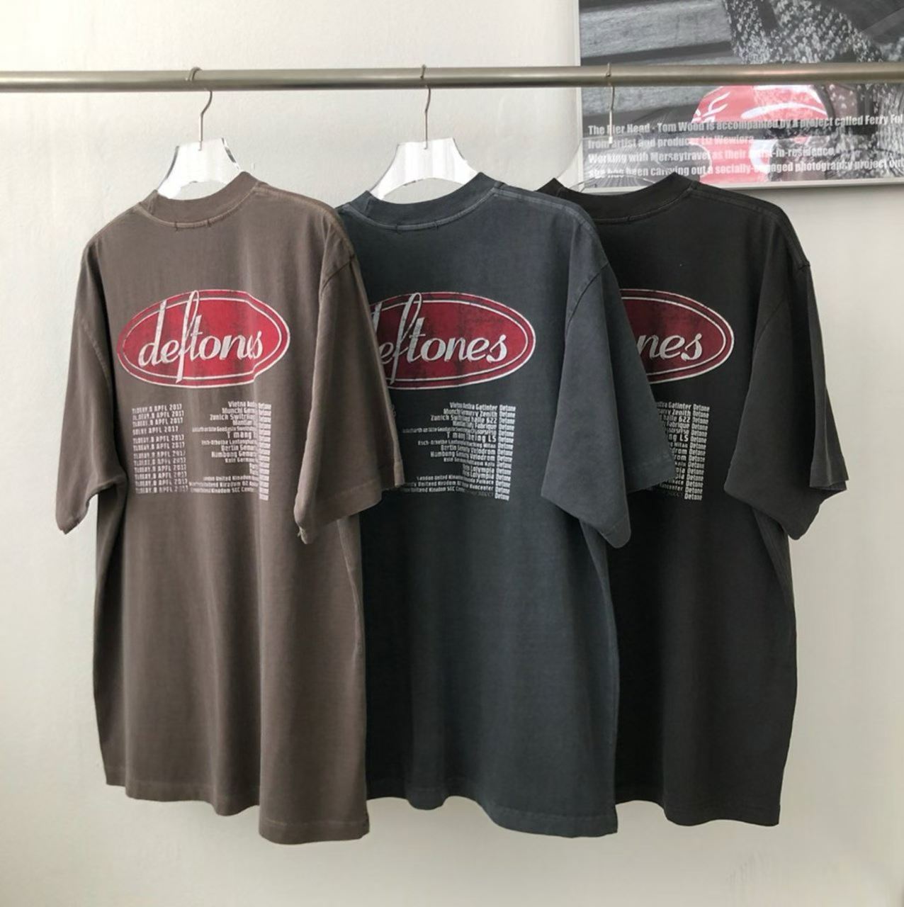 Deftones Around The Fur European Tour Vintage Washed Tee