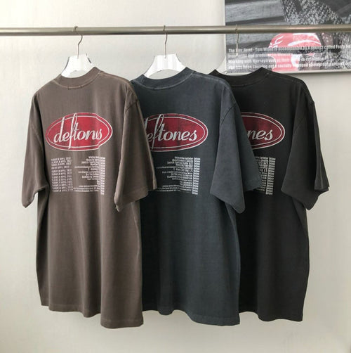 Deftones Around The Fur European Tour Vintage Washed Tee