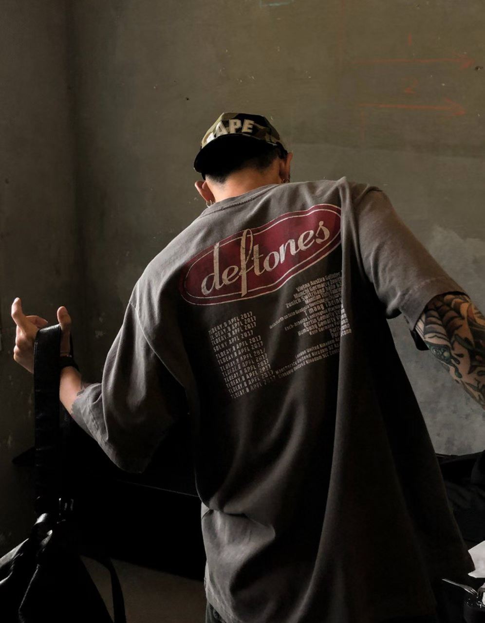 Deftones Around The Fur European Tour Vintage Washed Tee
