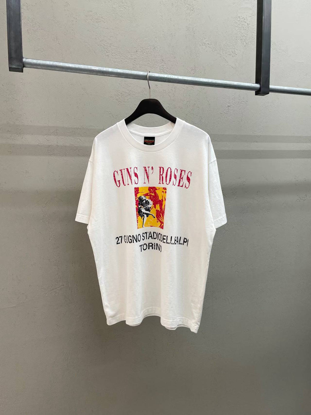 Guns N' Roses Torino Stadium Security No Backstage Vintage Washed Tee