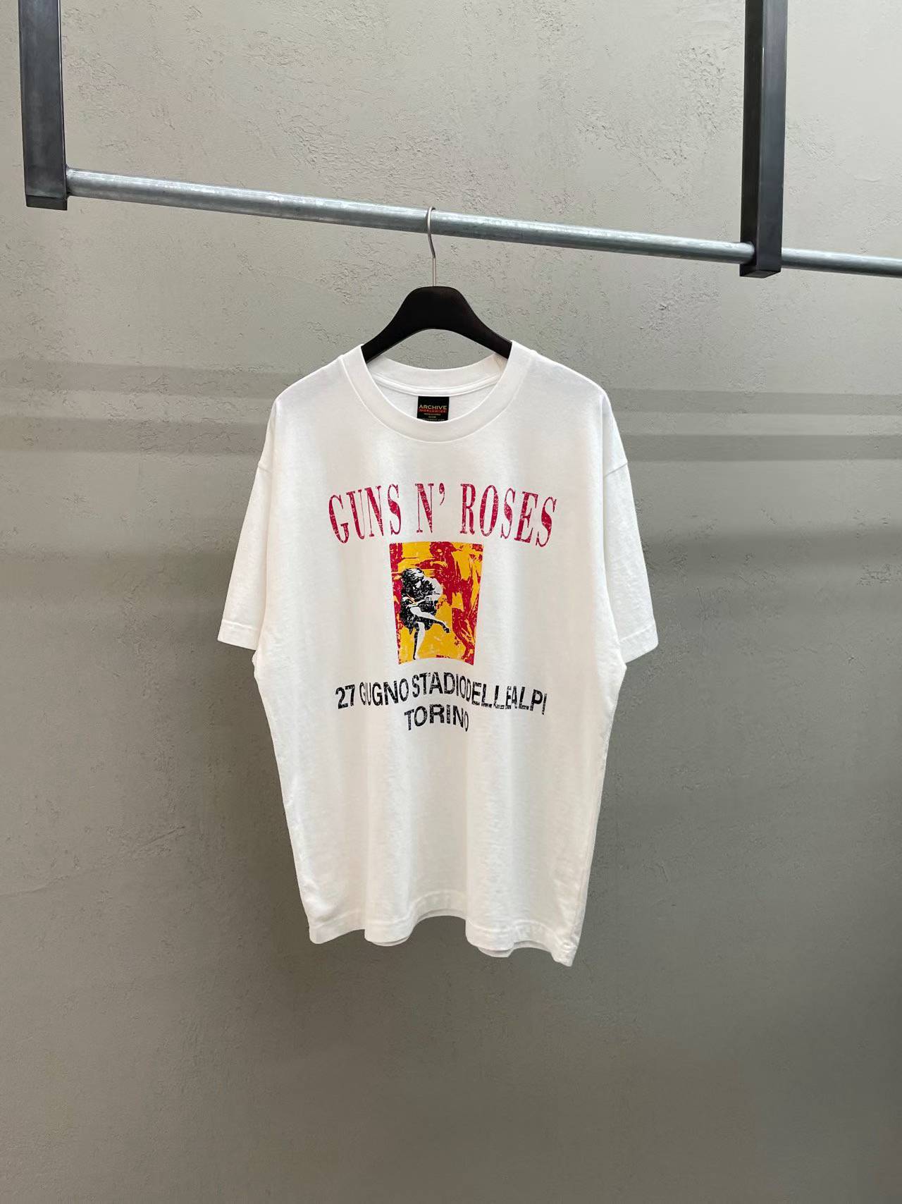 Guns N' Roses Torino Stadium Security No Backstage Vintage Washed Tee
