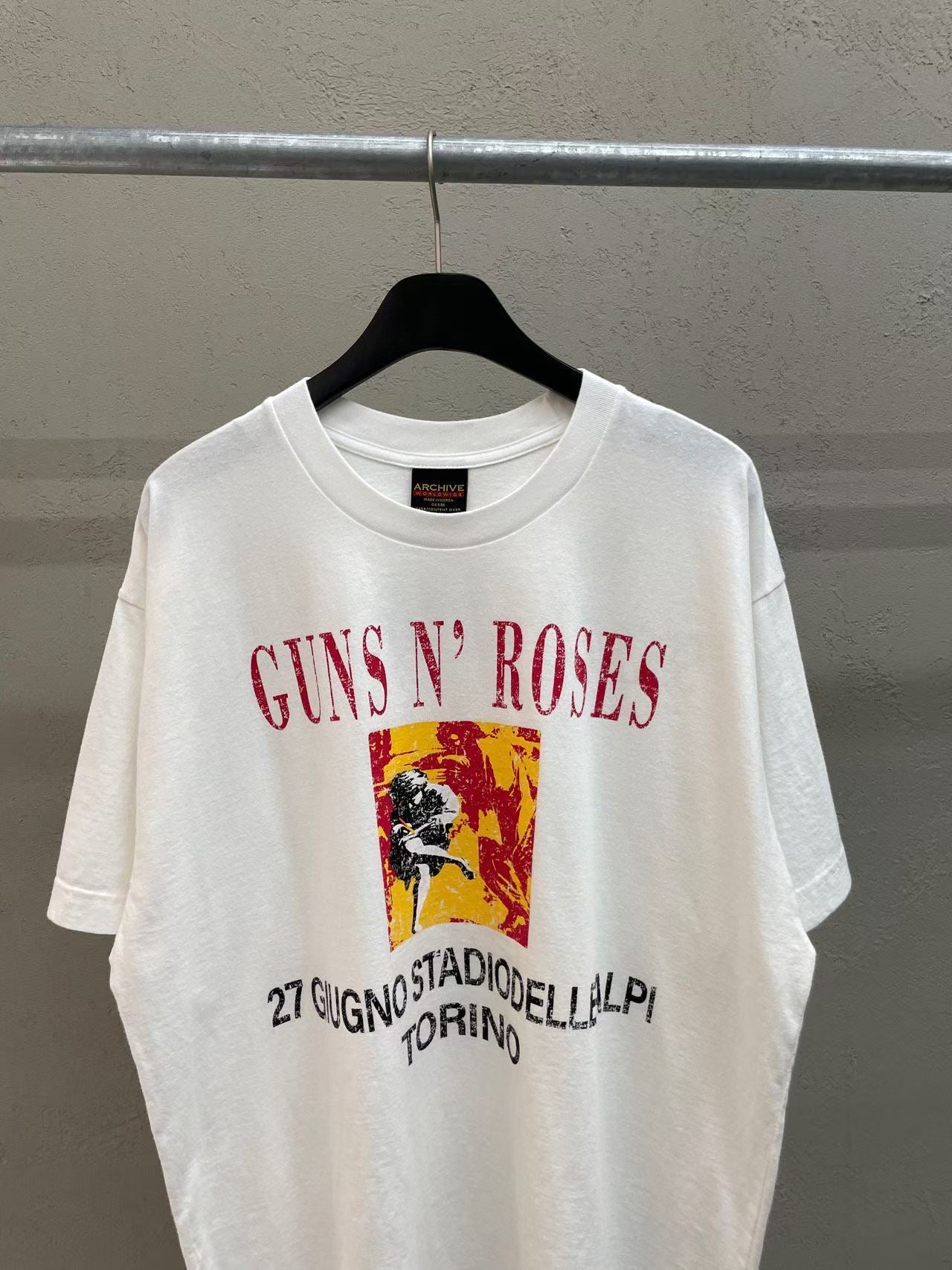Guns N' Roses Torino Stadium Security No Backstage Vintage Washed Tee