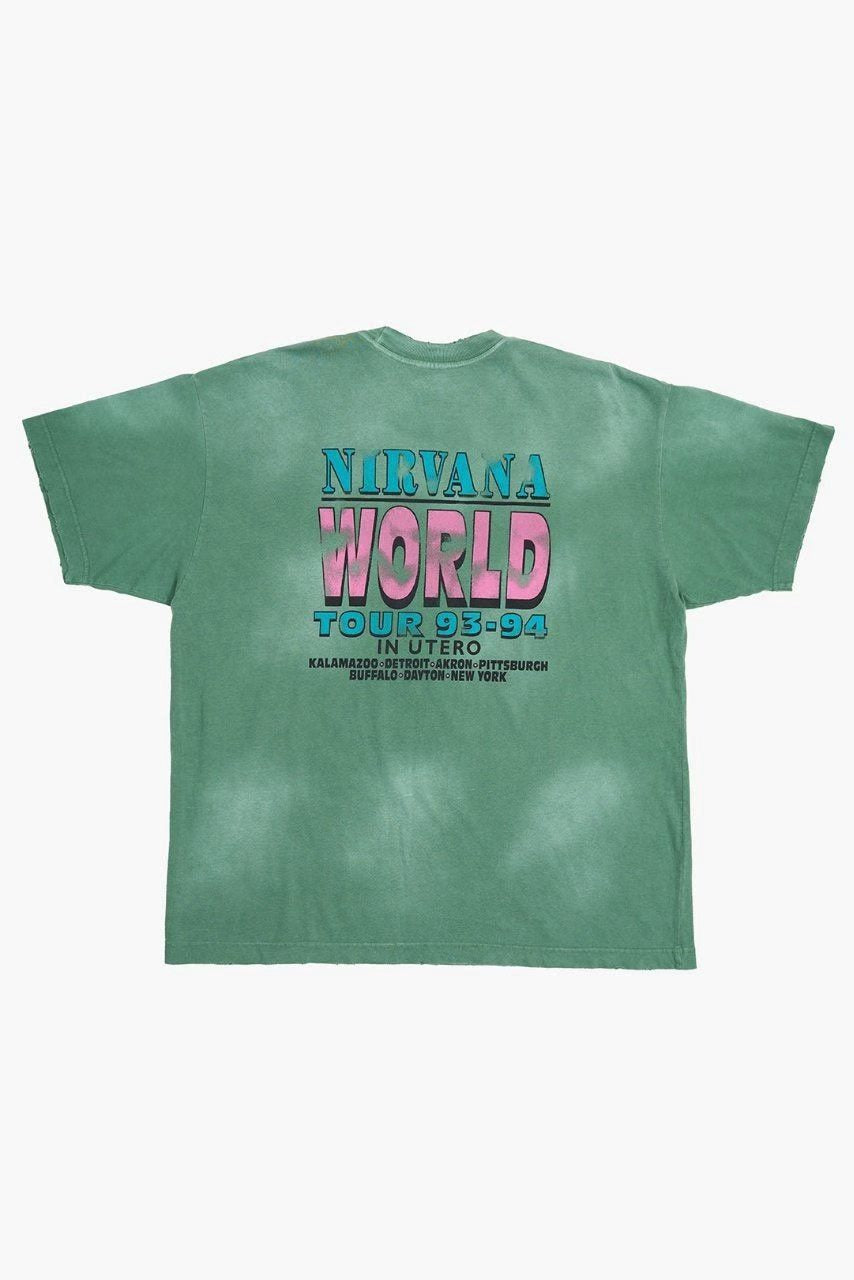 Nirvana In Utero World Tour 93-94 Archive Vintage Washed Tee