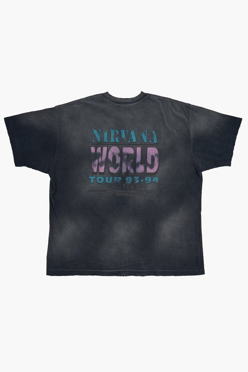 Nirvana In Utero World Tour 93-94 Archive Vintage Washed Tee