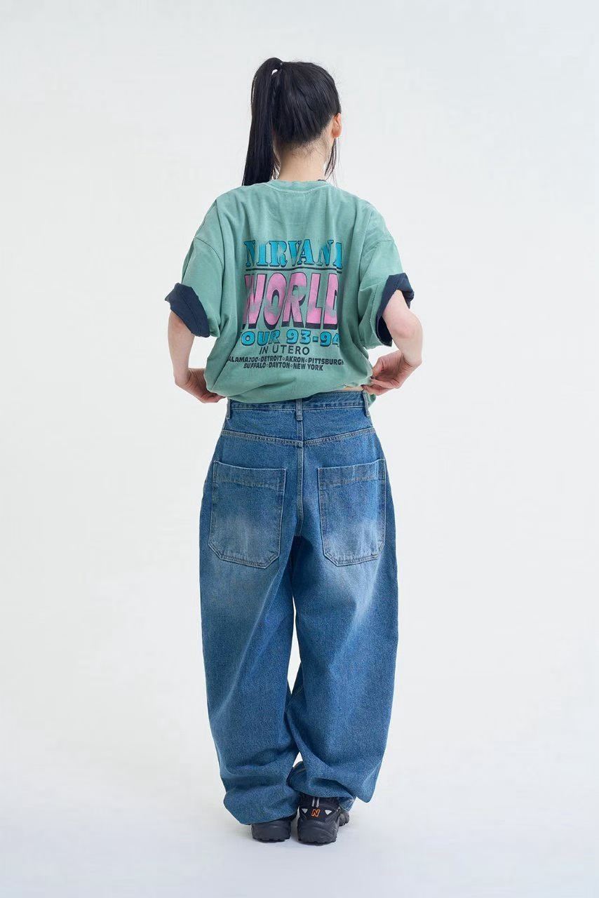 Nirvana In Utero World Tour 93-94 Archive Vintage Washed Tee