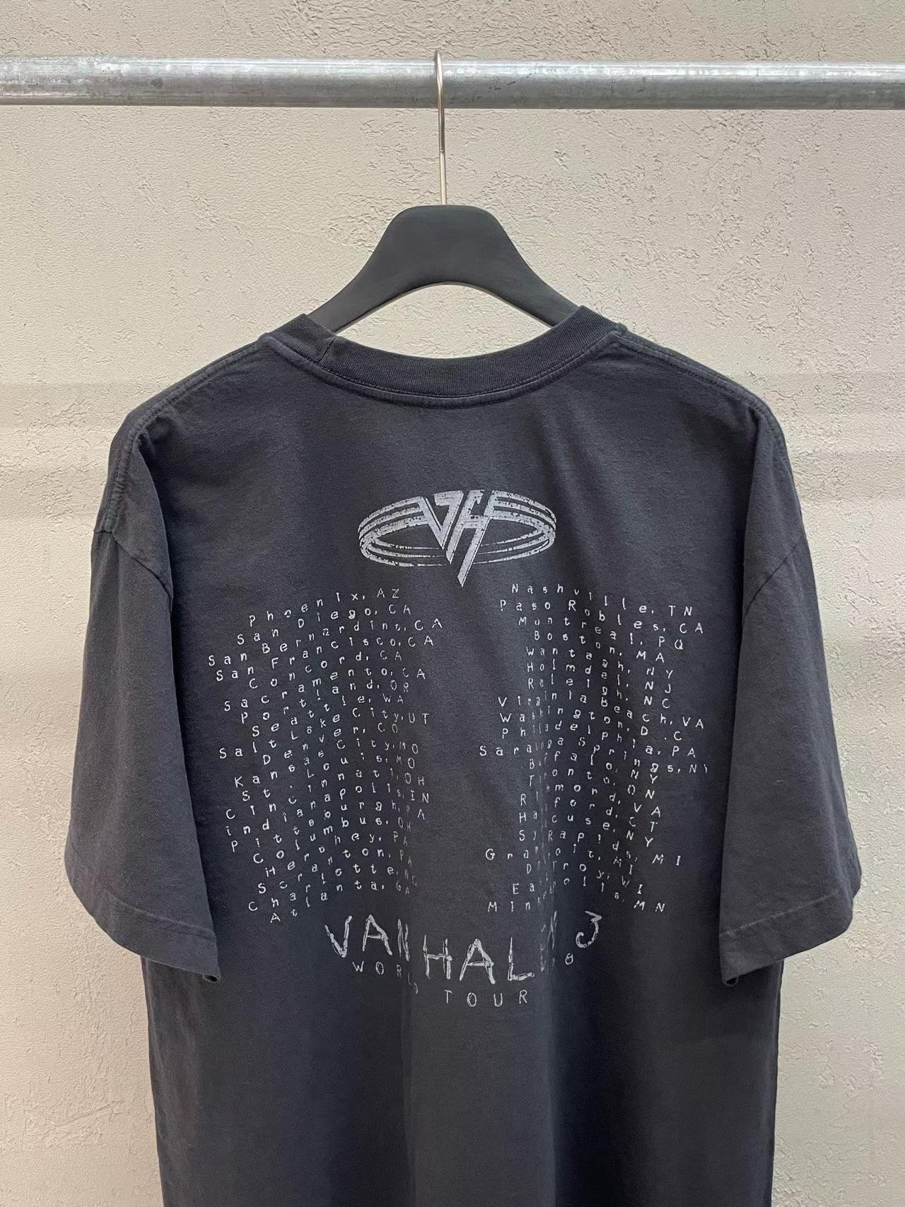 Van Halen 3 World Tour Archive Vintage Washed Tee