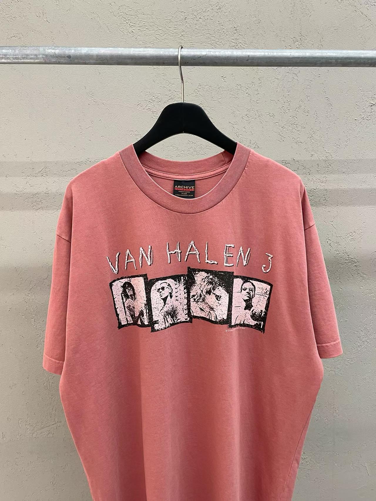 Van Halen 3 World Tour Archive Vintage Washed Tee