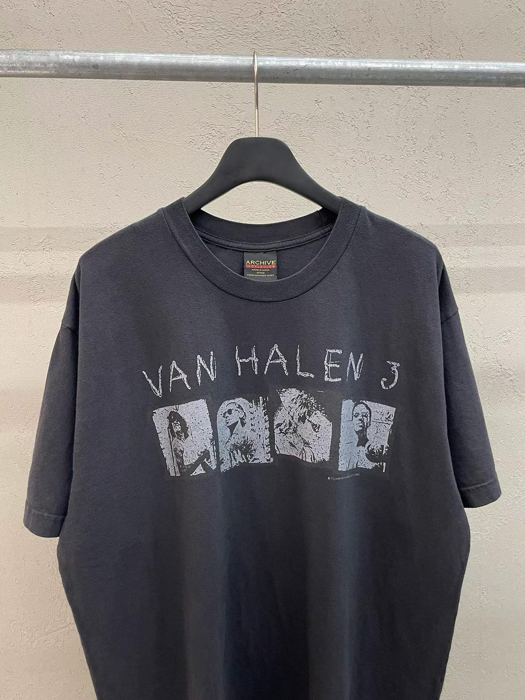 Van Halen 3 World Tour Archive Vintage Washed Tee