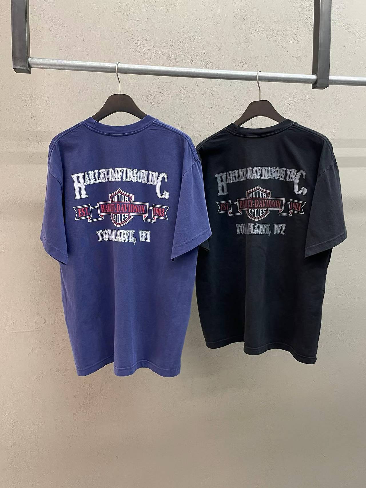 Harley-Davidson Inc. Tomahawk WI Est. 1903 Vintage Washed Tee