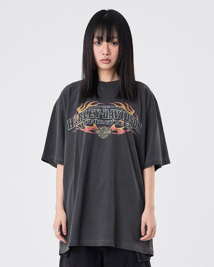 Harley-Davidson Authentic Flames Vintage Washed Tee
