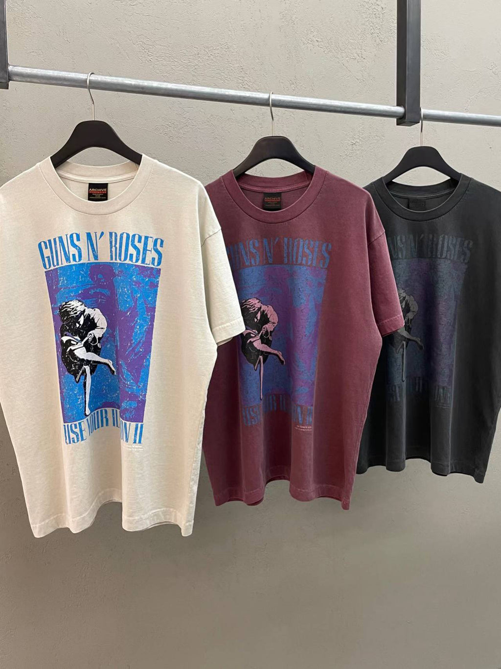 Guns N' Roses Use Your Illusion II Tour 1991 Vintage Washed Tee