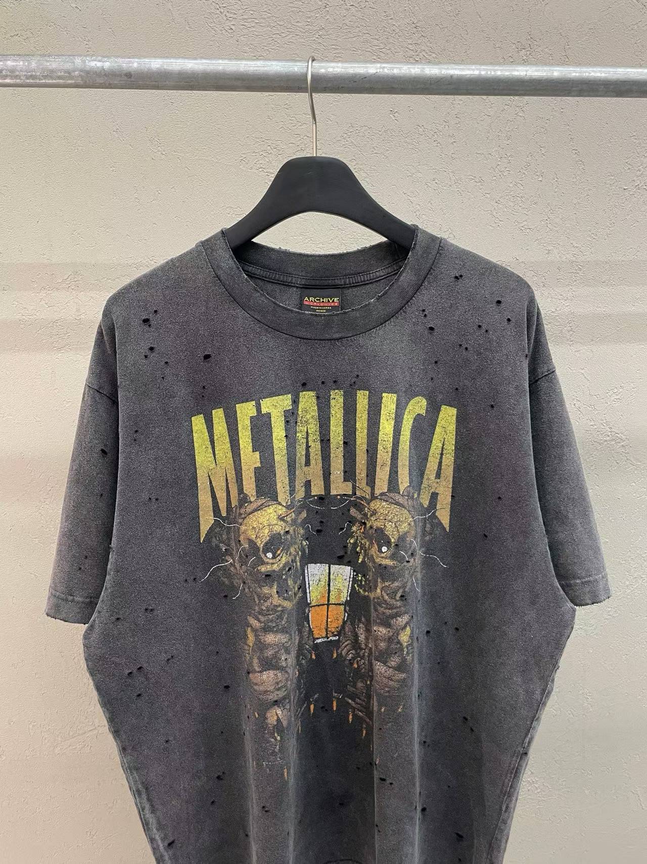Metallica Sad But True Archive Distressed Tee