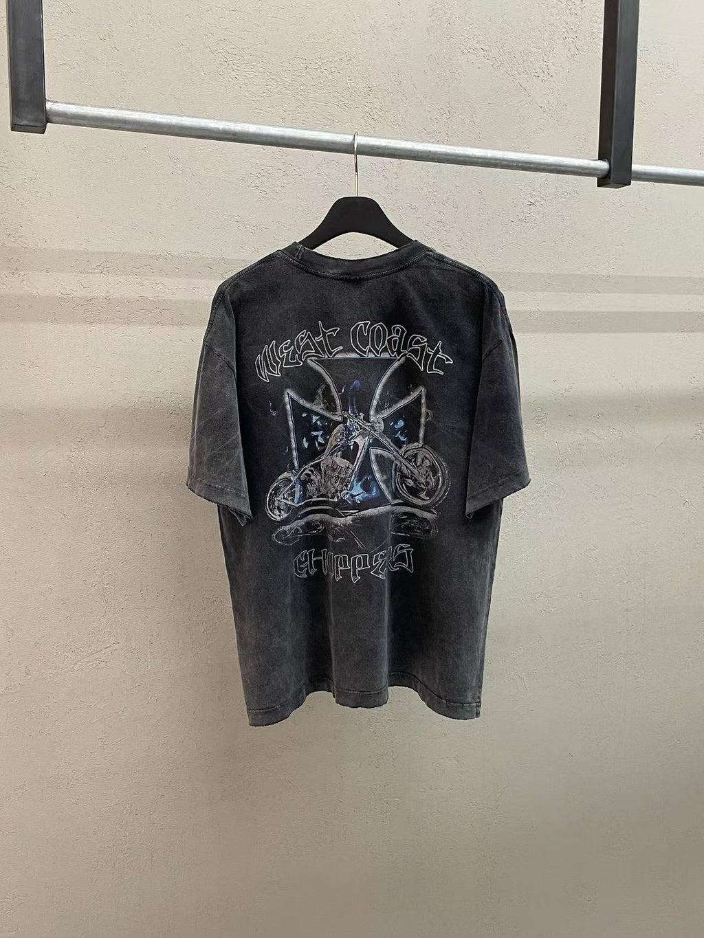 West Coast Choppers Biker Archive Vintage Washed Tee Graphite