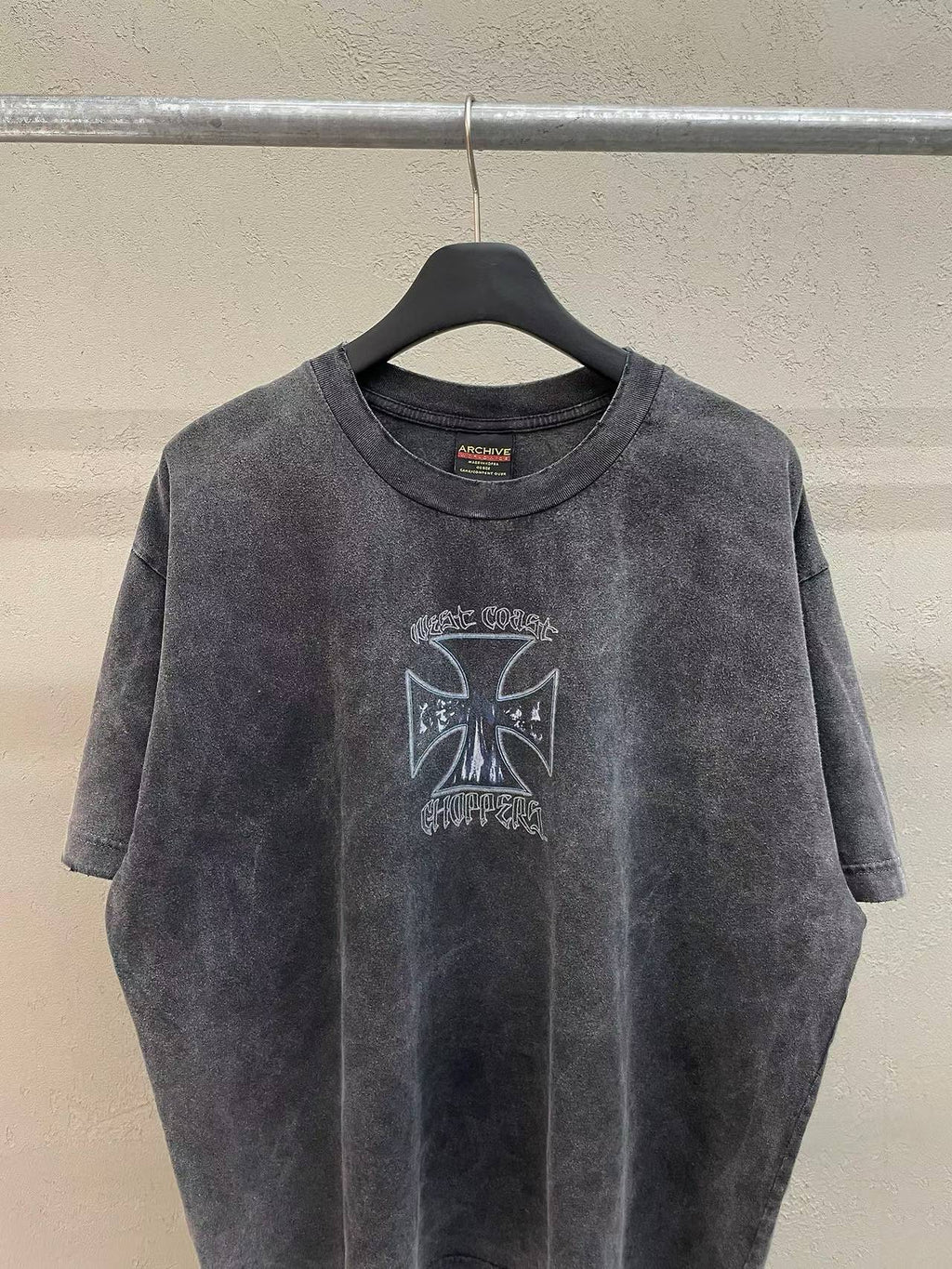 West Coast Choppers Biker Archive Vintage Washed Tee Graphite
