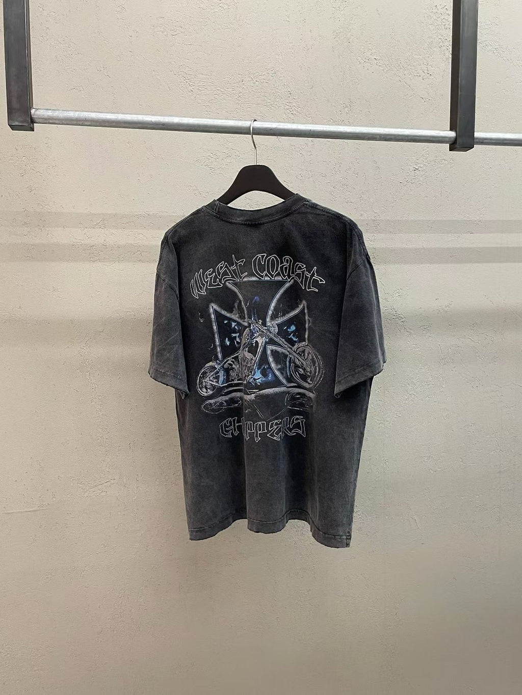 West Coast Choppers Biker Archive Vintage Washed Tee Graphite