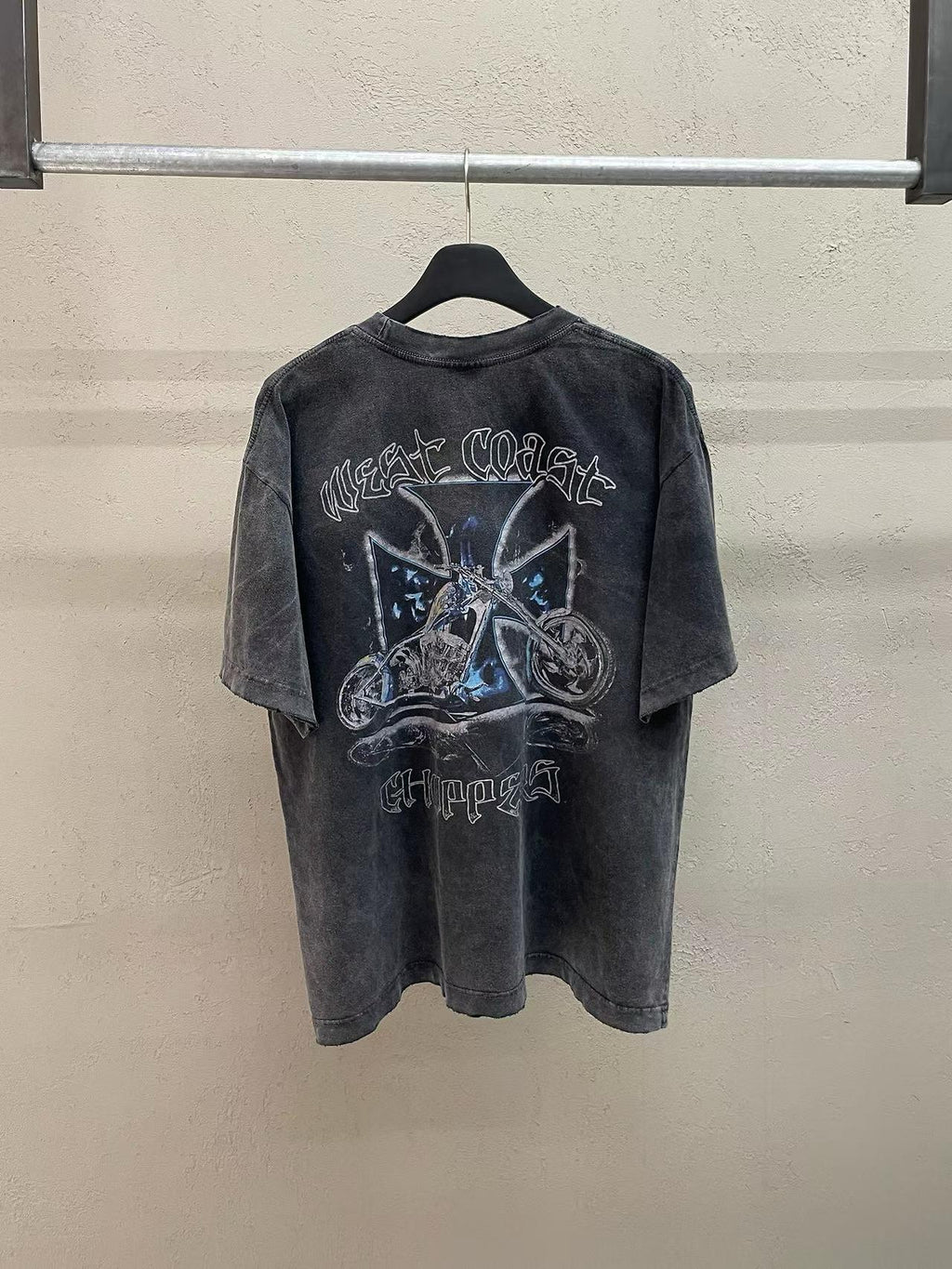 West Coast Choppers Biker Archive Vintage Washed Tee Graphite