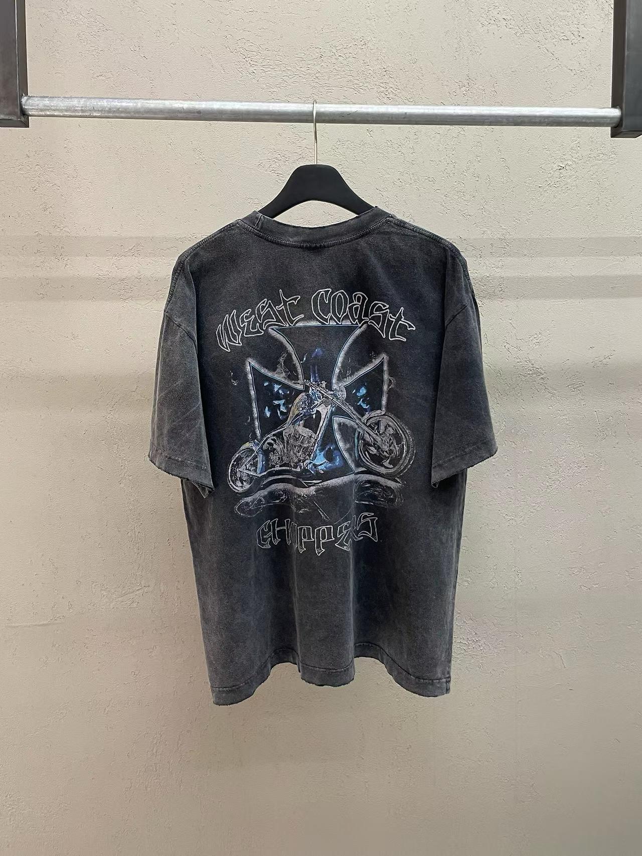 West Coast Choppers Biker Archive Vintage Washed Tee Graphite