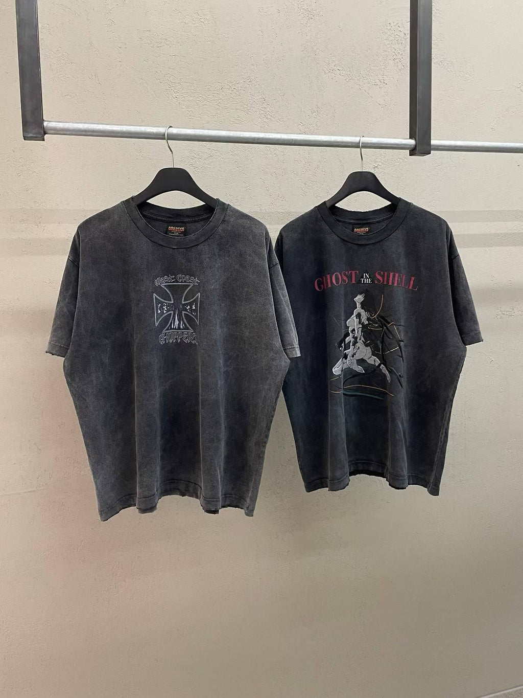 West Coast Choppers Biker Archive Vintage Washed Tee Graphite