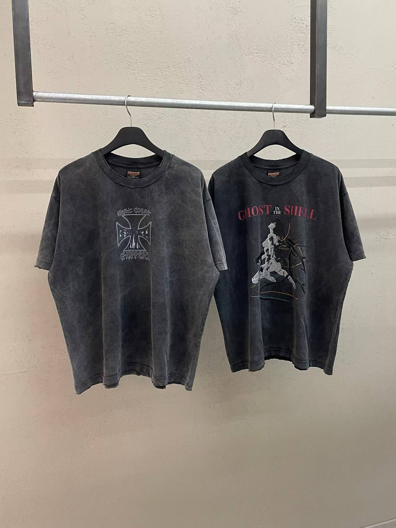 West Coast Choppers Biker Archive Vintage Washed Tee Graphite